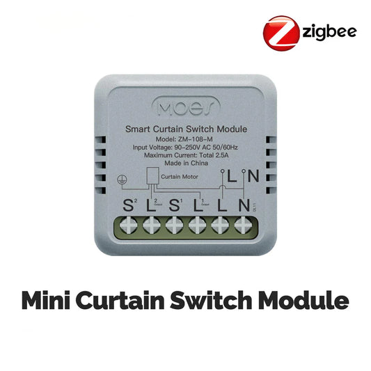 ZigBee Smart Curtain Switch Module Mini Design App Remote Control